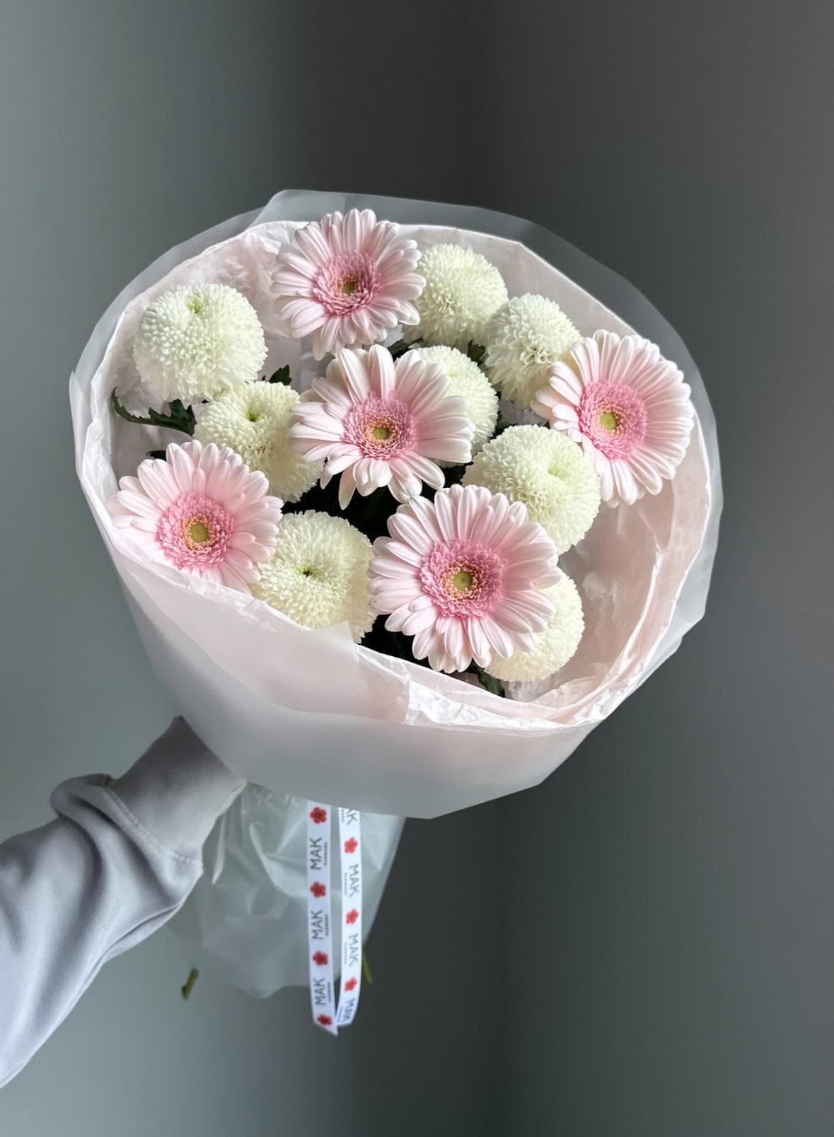 Букет #247 Хризантема и гермини